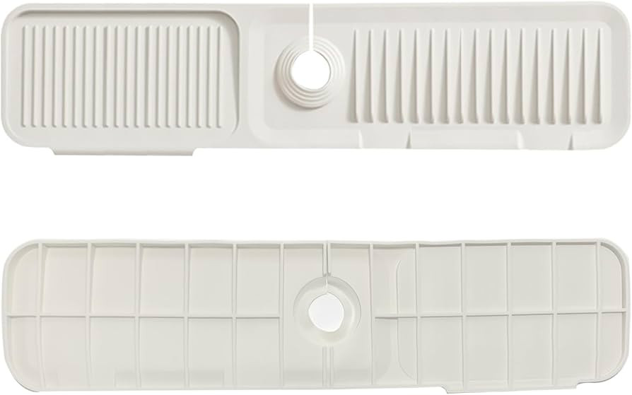 Kitchen Sink Splash Guard Silicone Faucet Handle Drip Catcher Tray Sink Protector for Kitchen Sin... | Amazon (US)