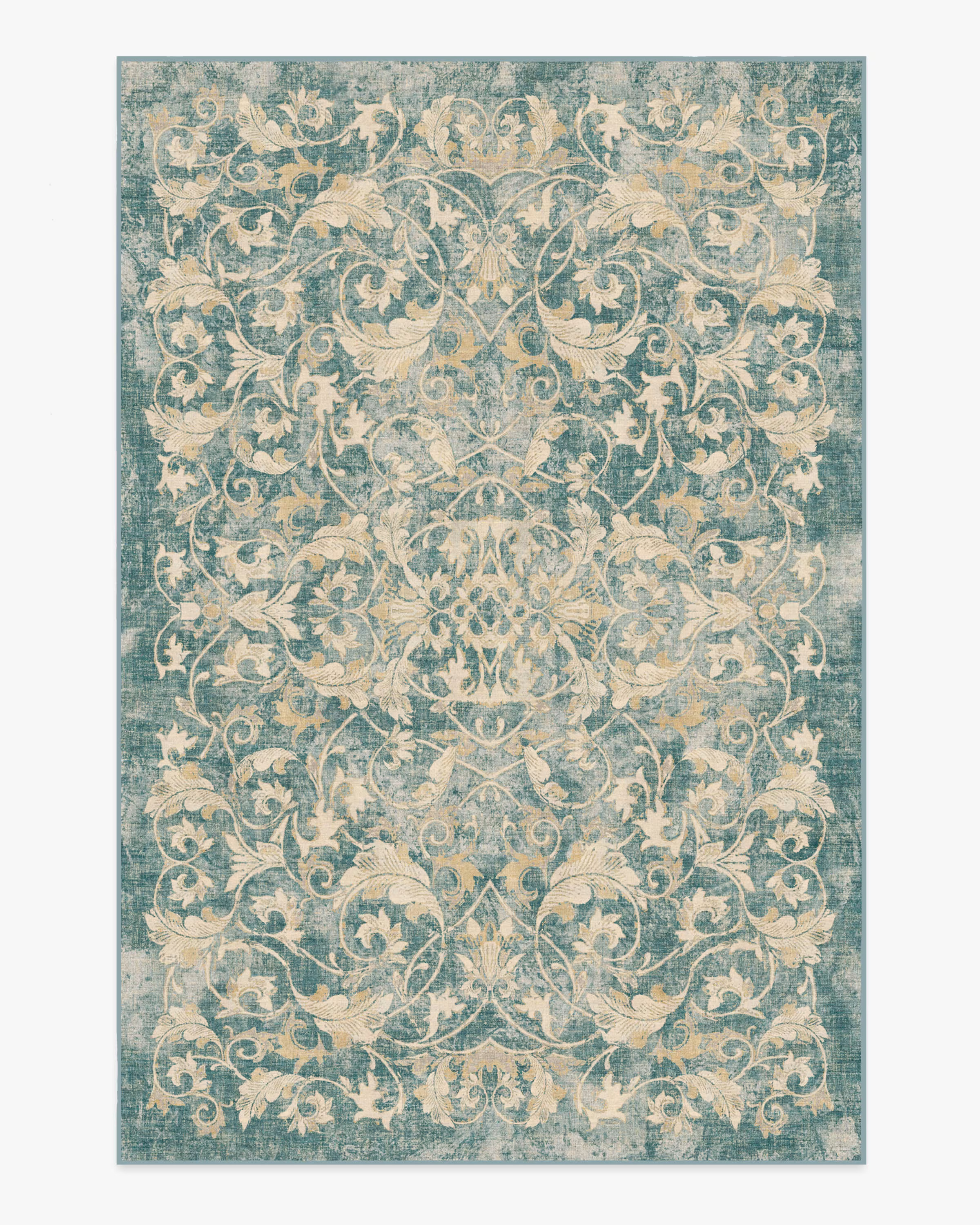 Augusta Slate Blue Tufted Rug | Ruggable