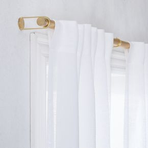 Sheer European Flax Linen Curtain | West Elm (US)