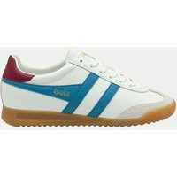 Gola Women's Torpedo Leather Trainers - 6 - White Mix, White/Black,White Mix | Marks & Spencer (UK)