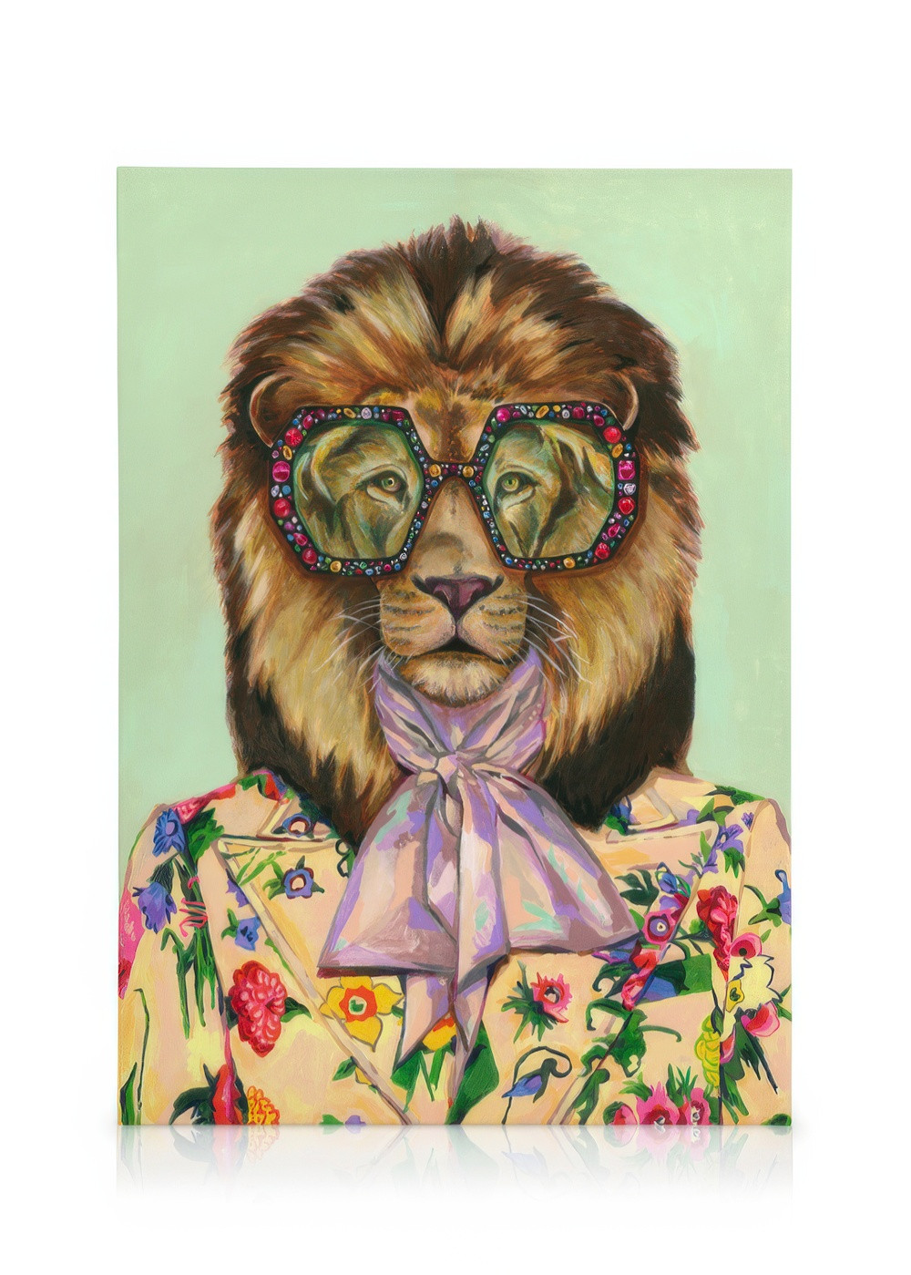Heather Perry - Artsy Lion Canvas print | Desenio
