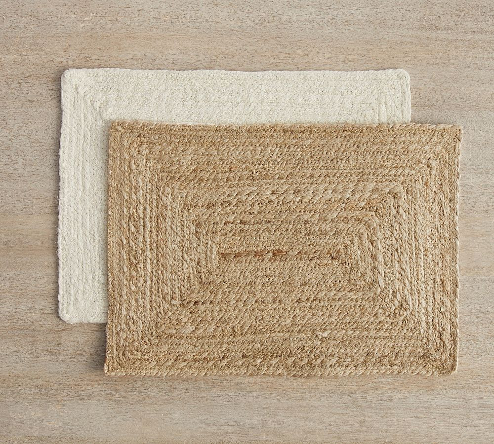 Colton Jute Rectangular Placemats - Set of 4 | Pottery Barn (US)