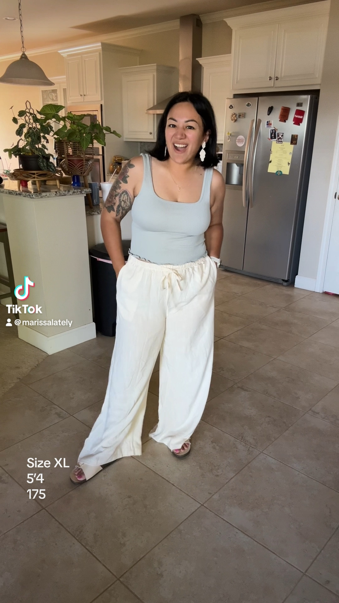 These are about 3 inches too long but they are so cute and comfy. If you are taller than me, you need these. They are in the color, apricot. 

#LTKMidsize #LTKFindsUnder50 #LTKVideo