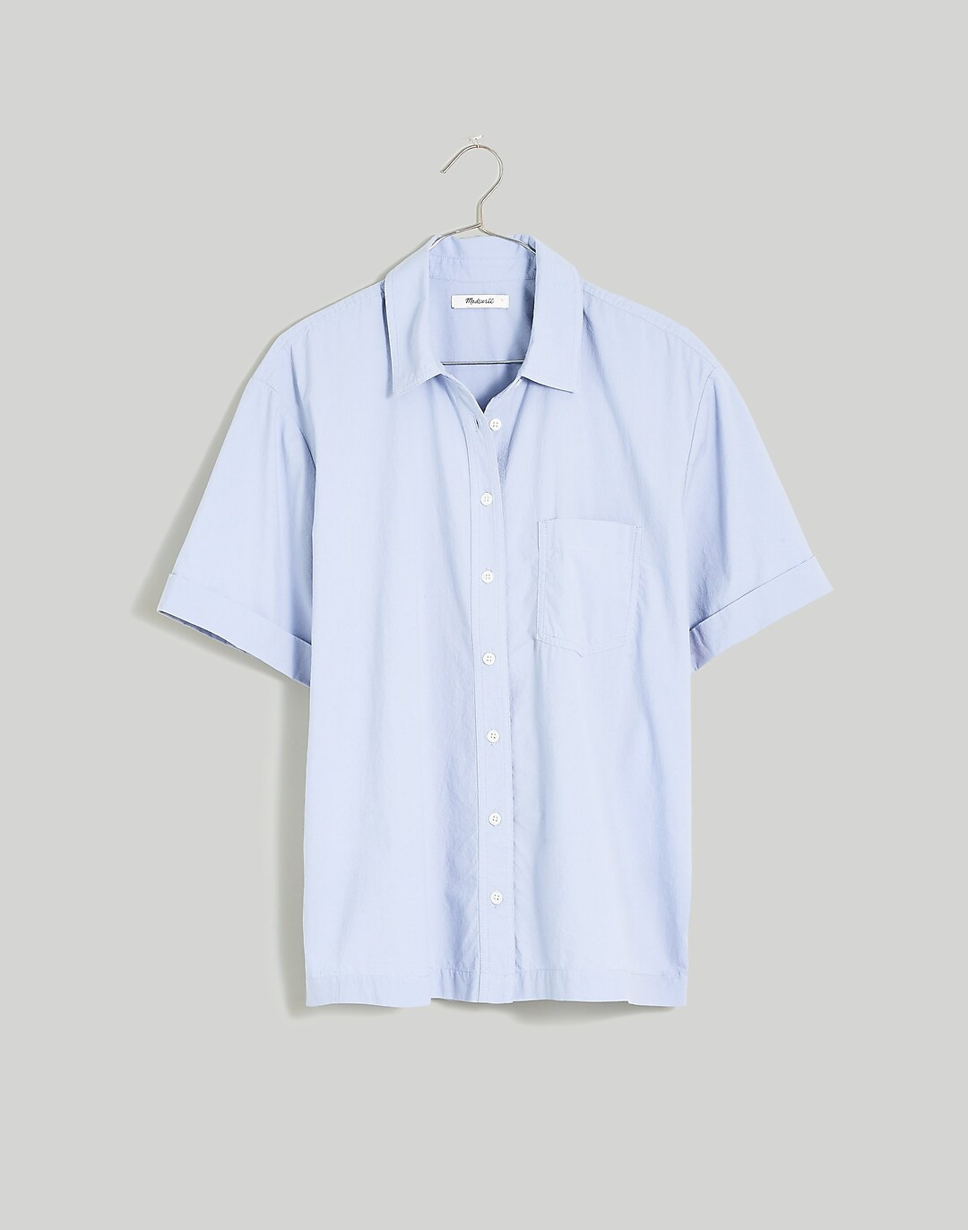 Signature Poplin Short-Sleeve Button-Down Shirt | Madewell
