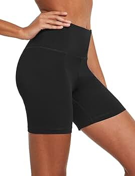 Women's 5" Compression Shorts for Bike Volleyball Yoga Exercise Inner Pocket for 5.5" Mobile Phon... | Amazon (US)