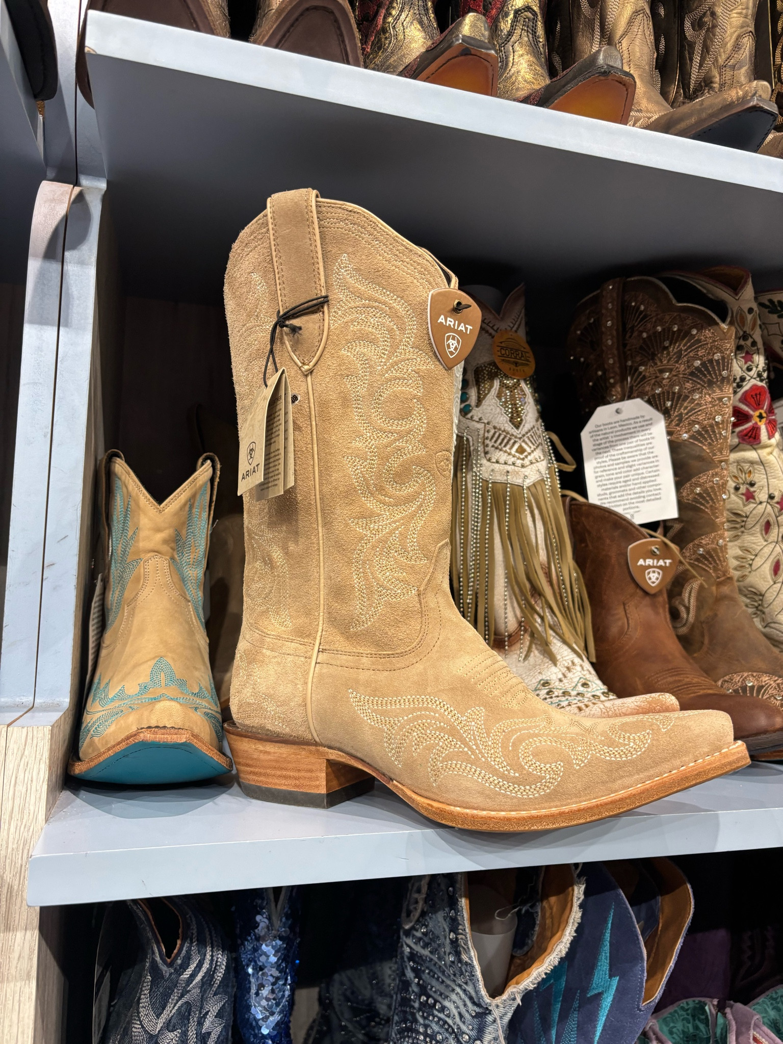 The cutest tan suede ariat boots!

#LTKShoeCrush #LTKStyleTip #LTKWatchNow