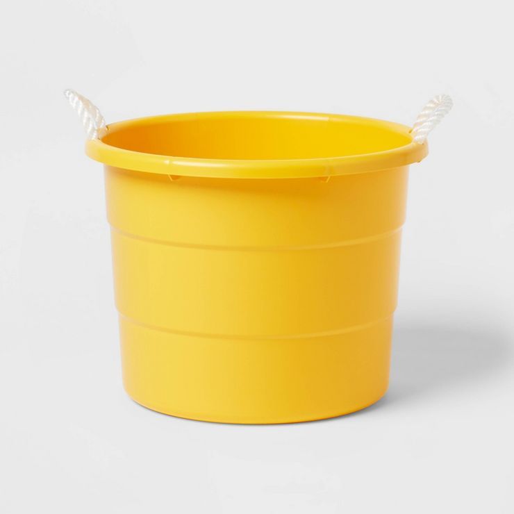 10gal Plastic Beverage Tub with Rope Handle Yellow - Sun Squad™ | Target