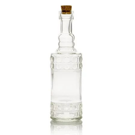 Calista Clear Vintage Glass Bottle Glassware Flower Vase | Walmart (US)
