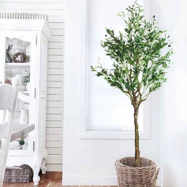 Artificial Olive Tree In Pot | Wayfair North America