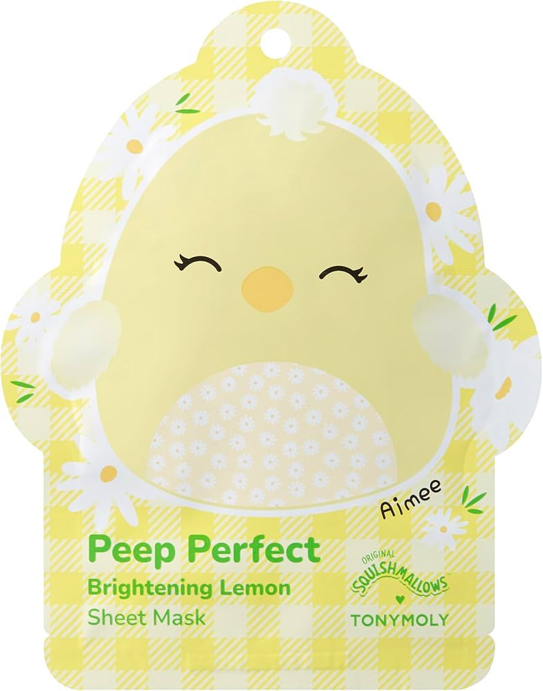 TONYMOLY x Squishmallows Aimee Easter Sheet Mask – Vitamin C & Lemon Brightening Facial Mask fo... | Amazon (US)