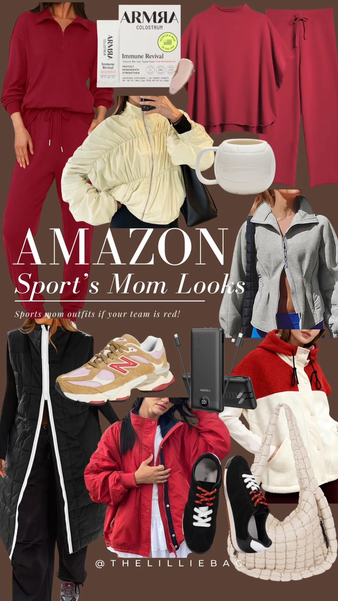 Amazon sports mom looks for team RED!💋❤️🏐

Valentine’s Day. Sports mom. Matching set. Outerwear. 

#LTKActive #LTKmomlife