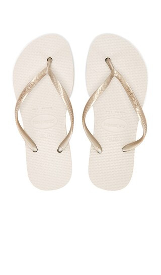 Slim Flatform Sandal in Beige | Revolve Clothing (Global)