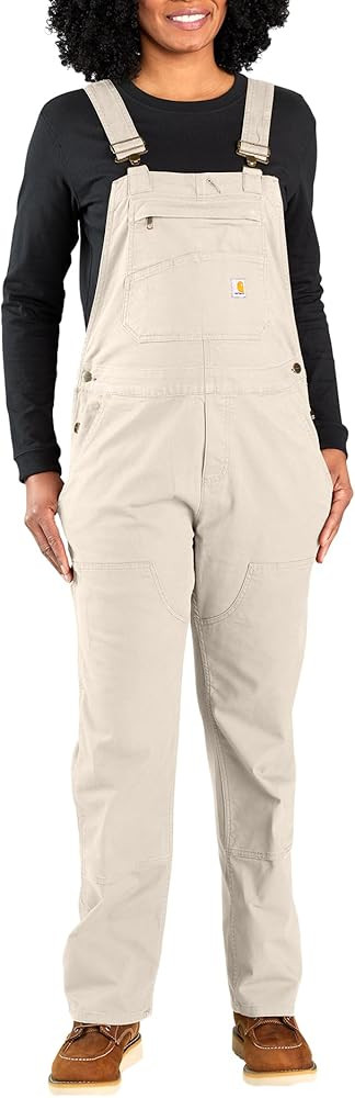 Carhartt Womens Rugged Flex Loose Fit Canvas Bib Overall | Amazon (US)