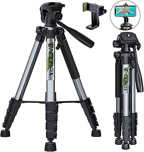 Endurax 66 Video Camera Tripod Compatible with Canon Nikon Lightweight Aluminum Travel DSLR Camer... | Amazon (US)