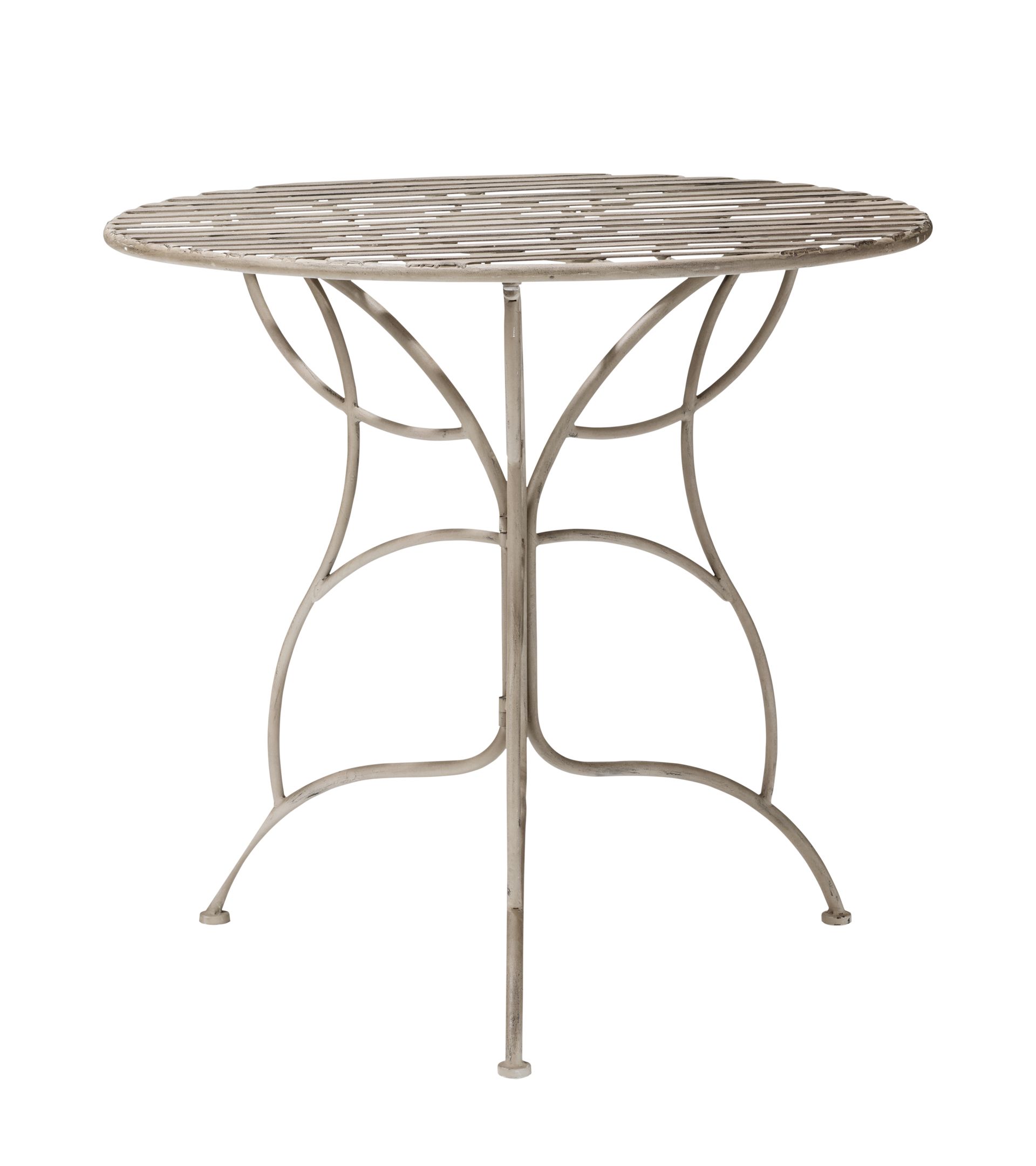 Viticcio Metal Garden Table - Gray | OKA US