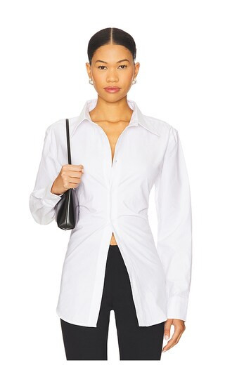 LIONESS Naomi Shirt in White. - size L | Revolve Clothing (Global)
