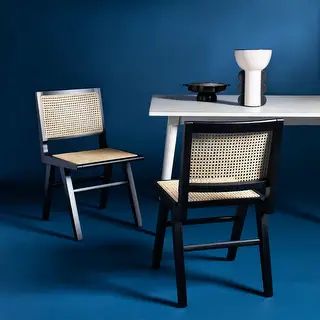Safavieh Couture Hattie French Cane Dining Chair (Set of 2) - 18.1"x23.2"x33.5" | Bed Bath & Beyond