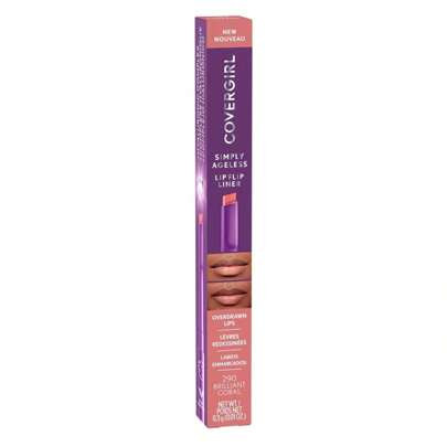 Covergirl Simply Ageless Lip Flip Liner 290 Brilliant Coral 0.01oz / 0.3g | SHEIN