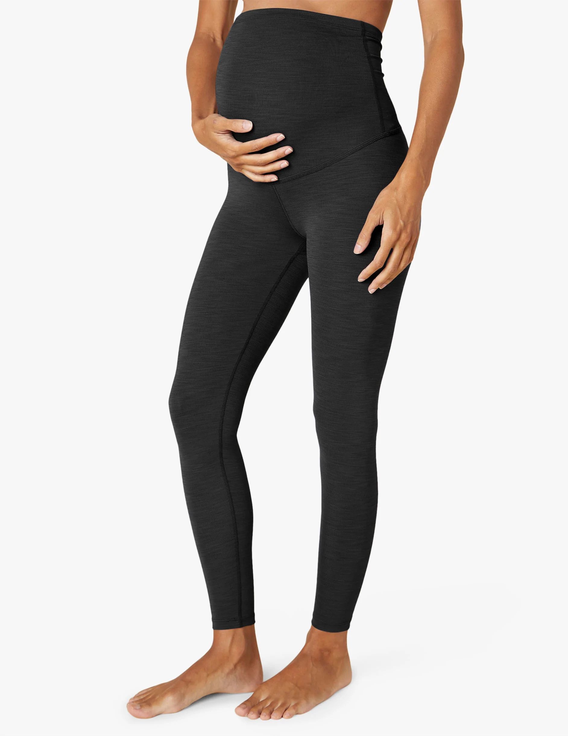 Heather Rib Maternity Midi Legging | Beyond Yoga | Beyond Yoga