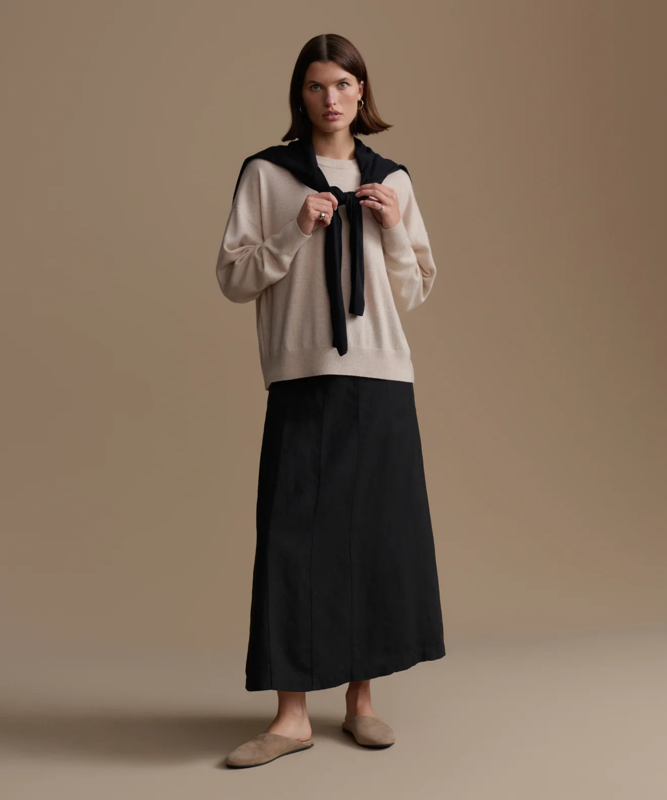 Jenni Kayne Cashmere Marina Crewneck Top Size Large | Jenni Kayne