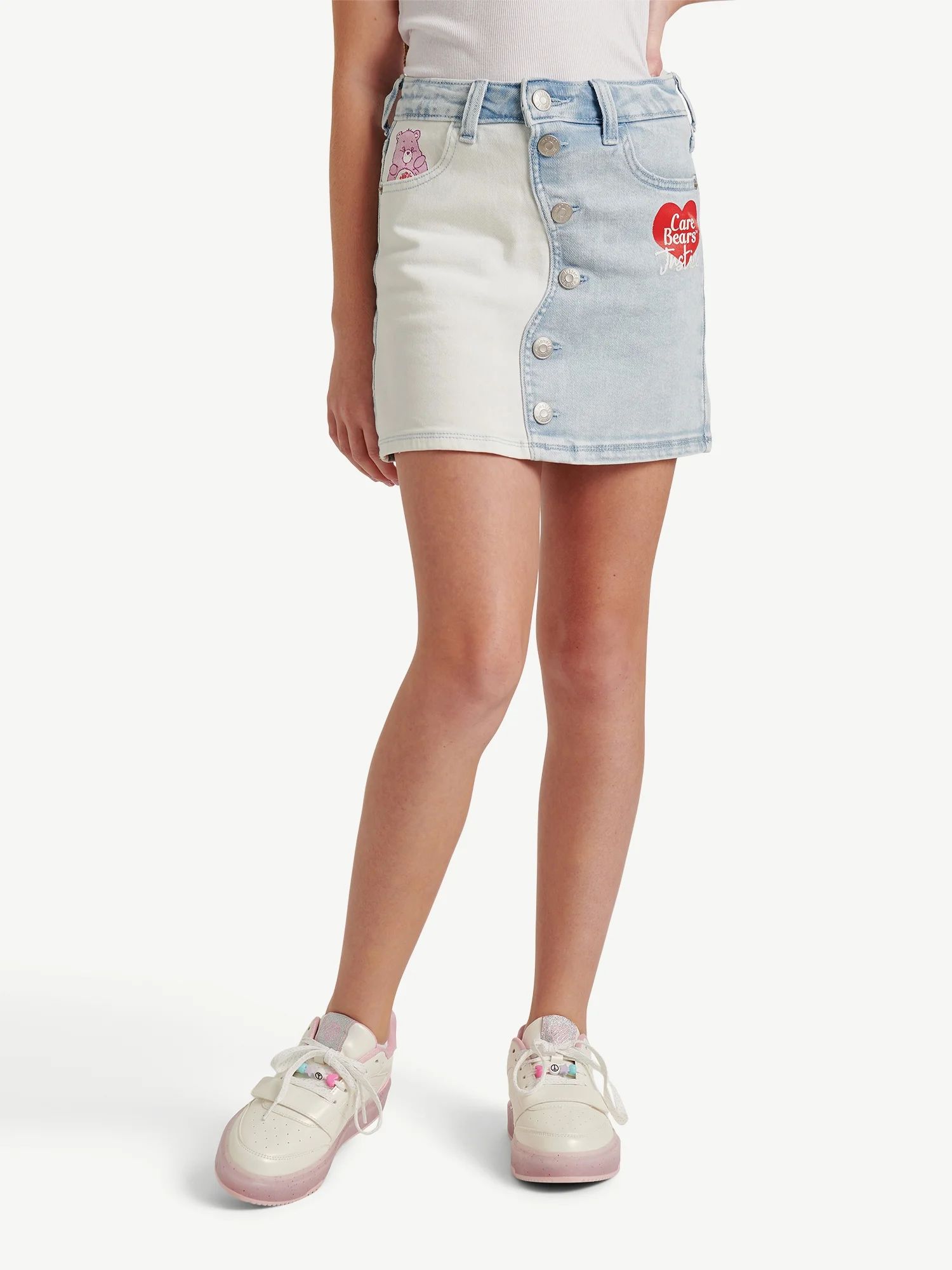 Justice Girls Care Bears Denim Skirt, Sizes XS-XL & Plus | Walmart (US)