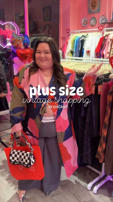 Plus size outfit I wore vintage shopping at LuvSick Plus 

I am wearing a dress from Amazon the Drop (as a top) size 2X 

And boohoo pants size 20

My bag is Coachtopia 

#LTKmidsize #LTKsalealert #LTKplussize