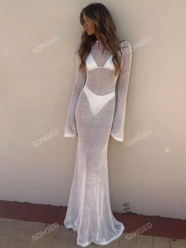 Women Sexy Backless Beach Cover-Up | SHEIN USA | SHEIN