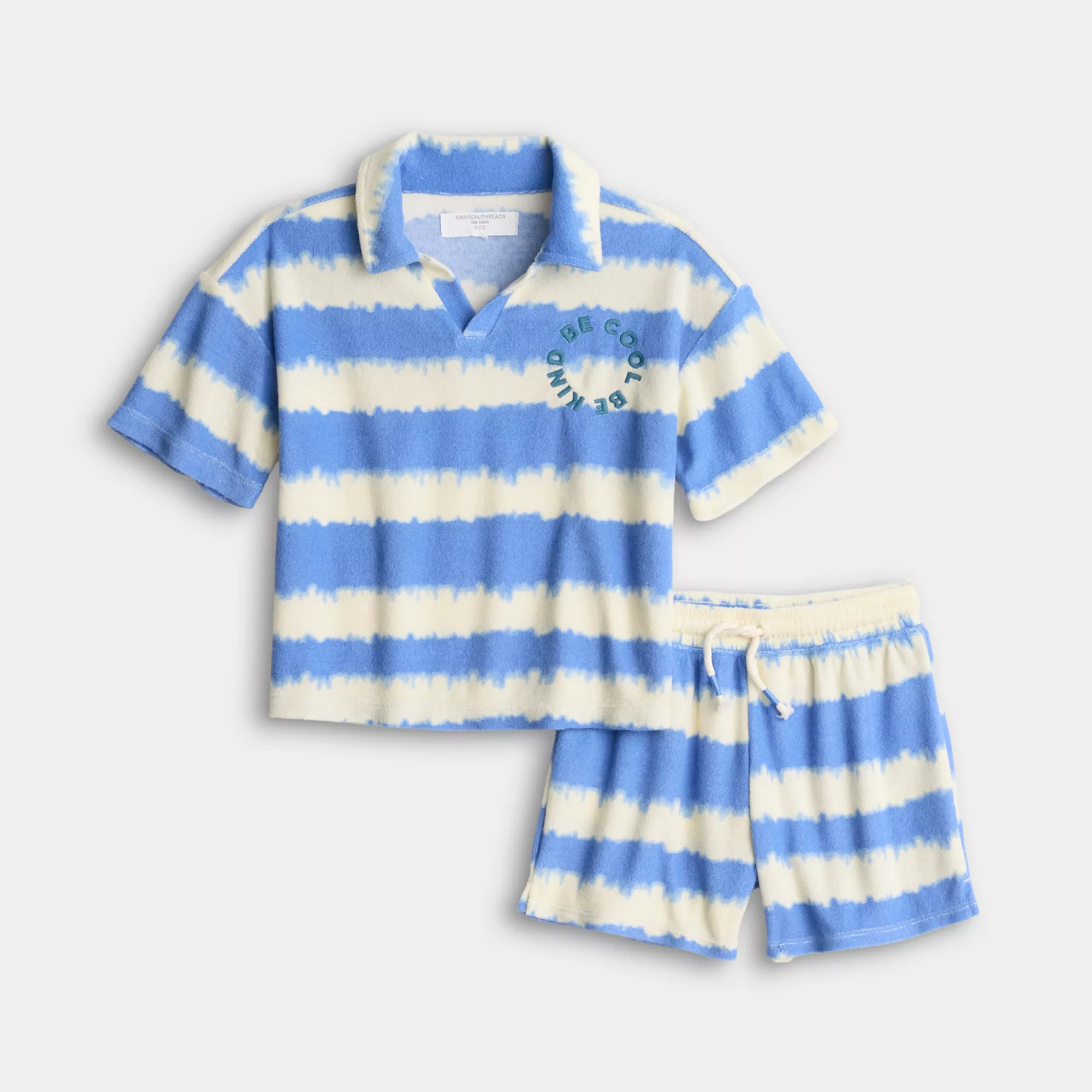 Toddler Grayson Threads Kids The Label Terry Cloth Polo & Shorts Set | Kohl's