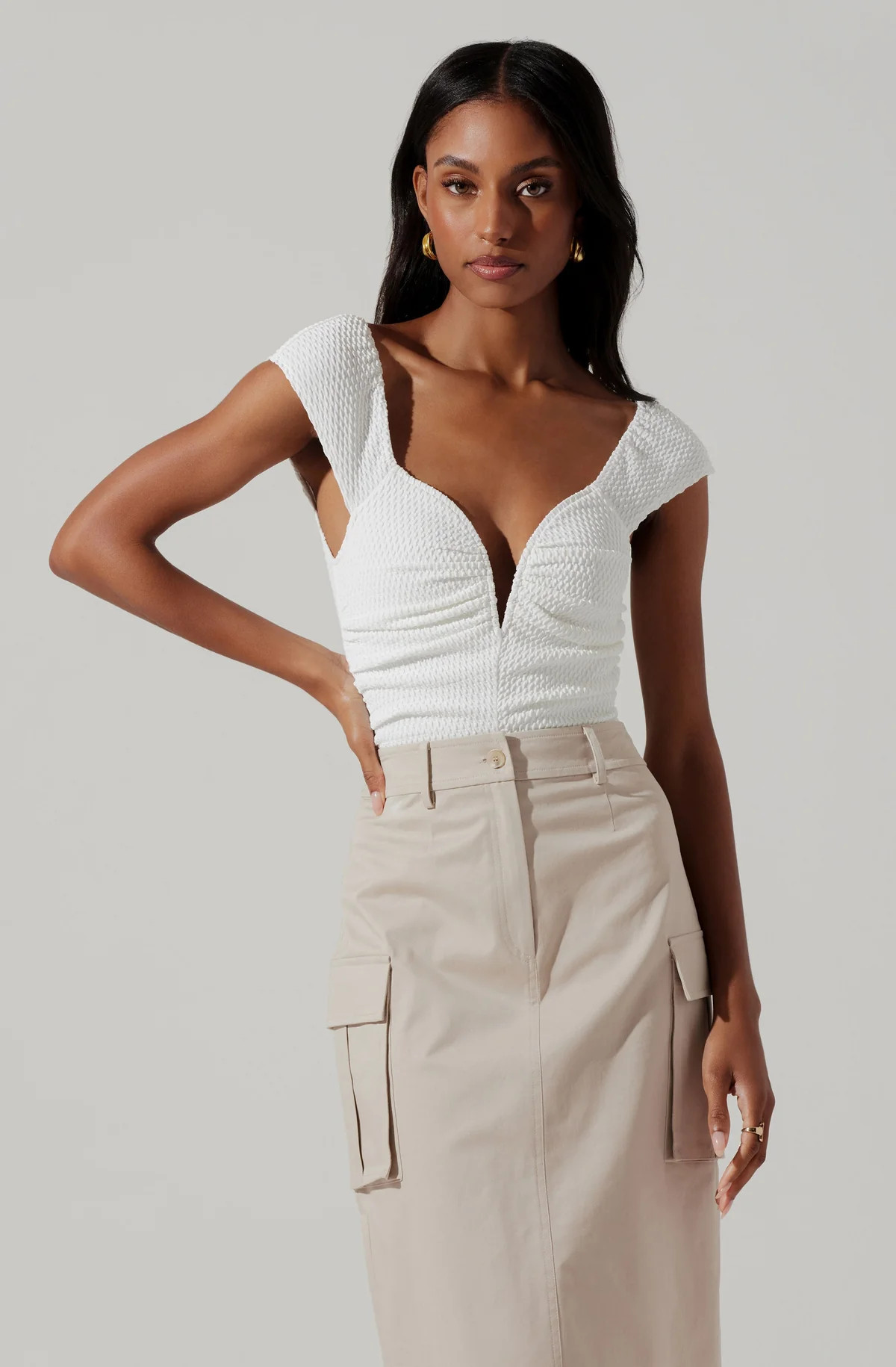 Ninette Plunging Bodysuit | ASTR The Label (US)