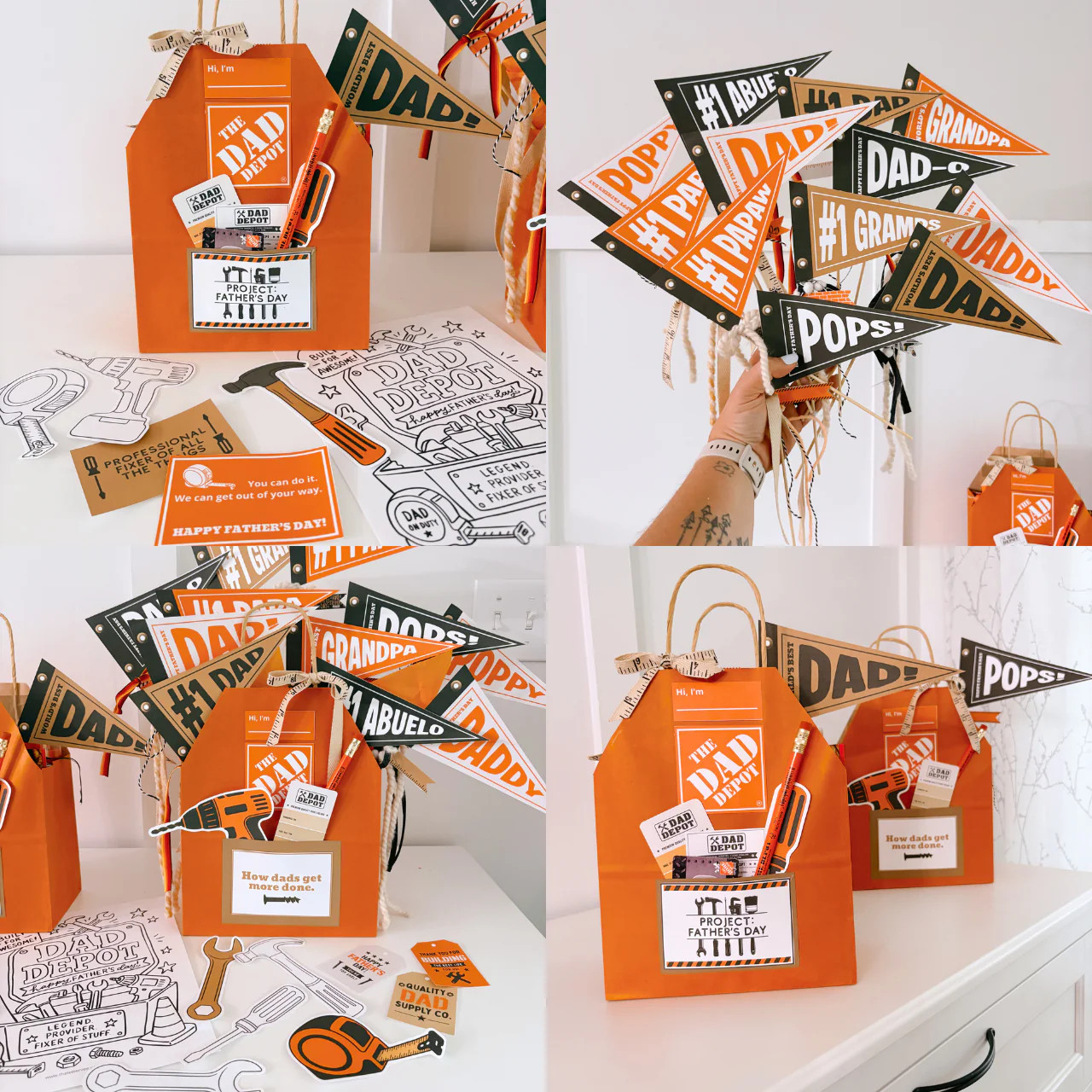 Dad Depot Father's Day Collection | Father's Day Printables | The Letter Vee