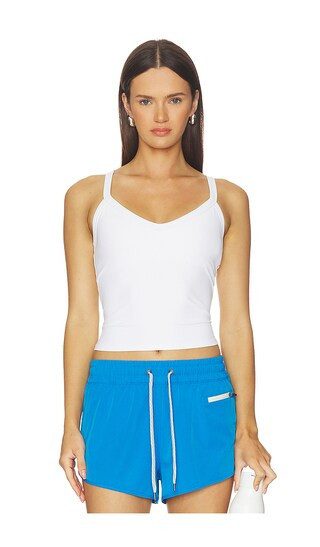 Vuori All The Form V-neck Tank in White. - size S | Revolve Clothing (Global)