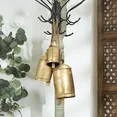 DecMode Gold Metal Tibetan Inspired Decorative Hanging Bell Chime Set of 3 5", 4", 3"H, Features ... | Walmart (US)