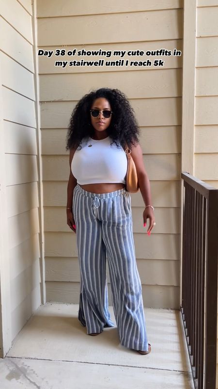 I plan on living in linen pants all summer long. I thrifted them a few years ago, but everything else in my outfit is linked, except for the sunglasses.

#LTKStyleTip #LTKSeasonal #LTKMidsize