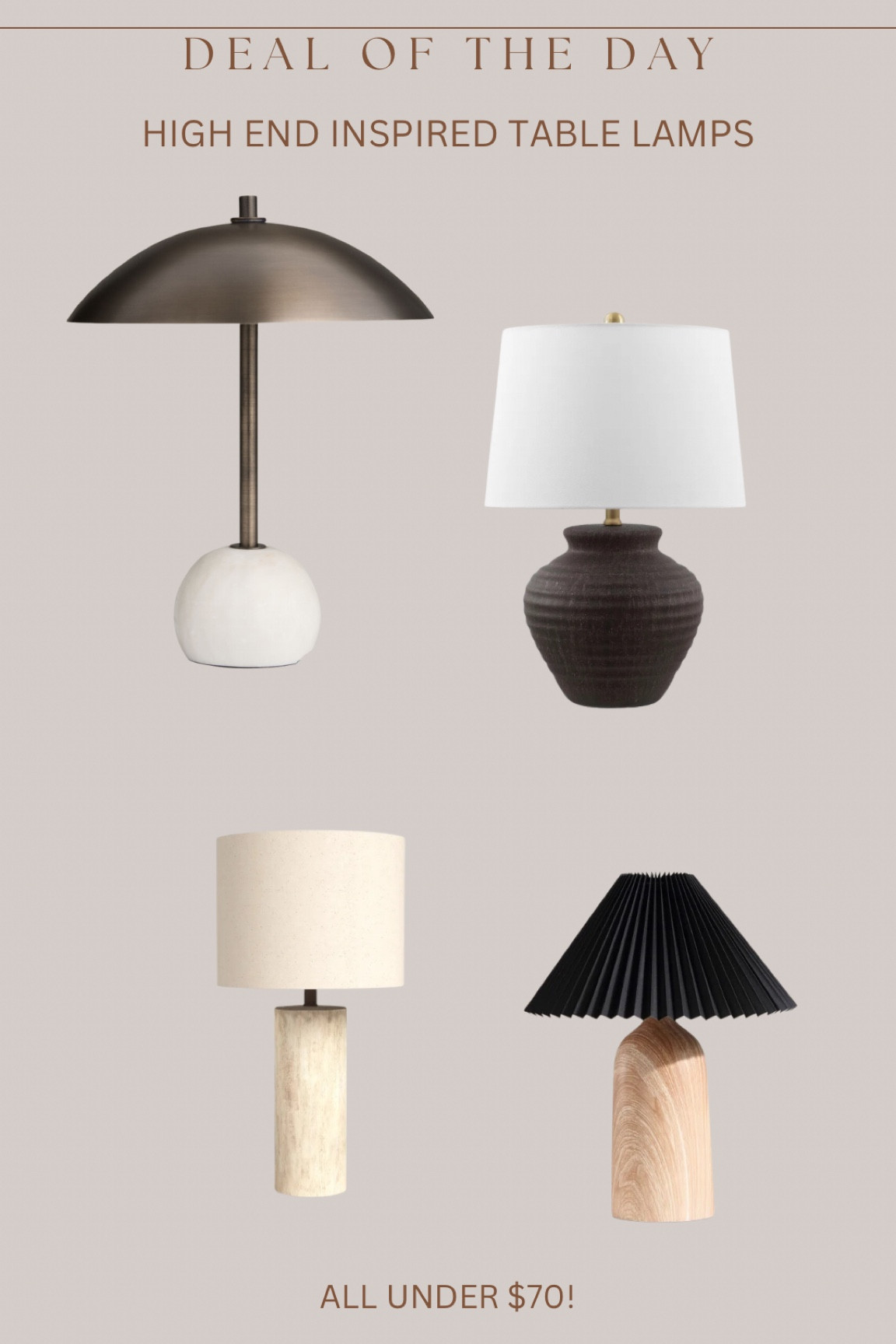 Gorgeous organic modern style table lamps all on sale for less than $70!!!! These look so high end 😍😍

#LTKFindsUnder100 #LTKSaleAlert #LTKHome