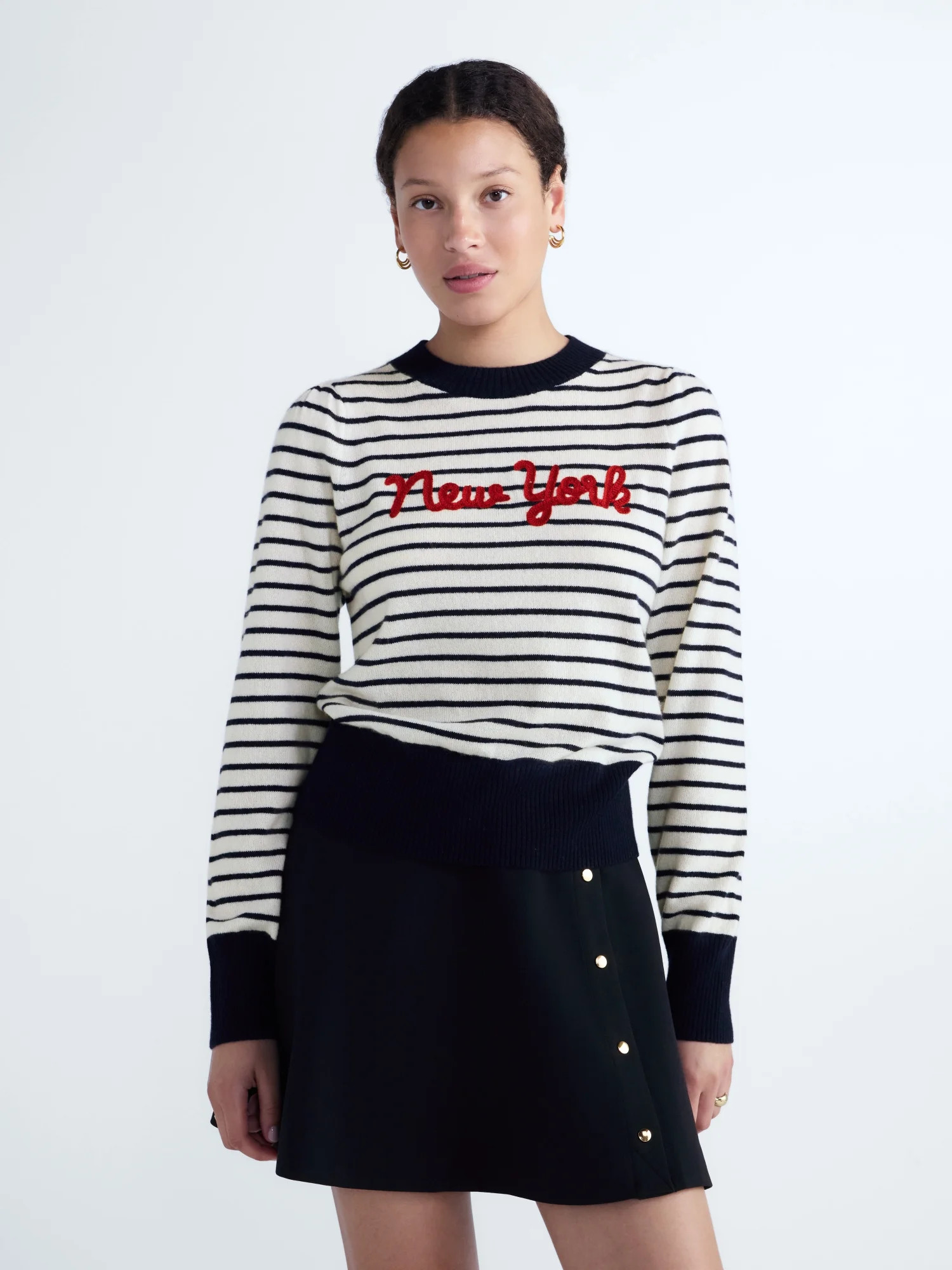 Free Assembly Women's and Plus Cashmere Sweater with Puff Sleeves, Midweight, Sizes XXS-4X | Walmart (US)