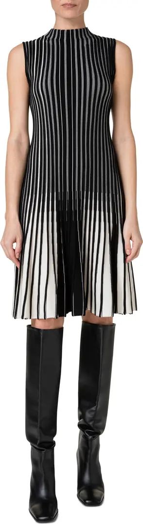 Stripe Rib Virgin Wool Sweater Dress | Nordstrom
