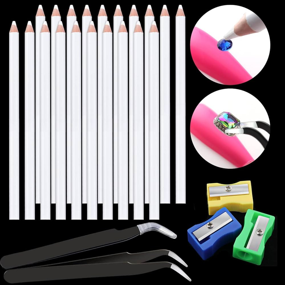 GA&EN Rhinestone Picker Pencil for Nails, 20Pcs 7-inch Rhinestone Pickup Pen Kit for Gem Crystal ... | Amazon (US)