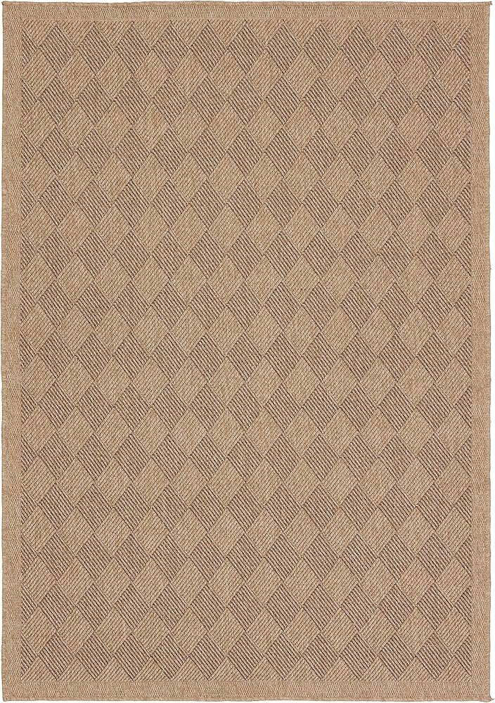 Jaipur Living Indoor Outdoor 3x8 Runner Rug, Farmhouse, Brown/Brown | Amazon (US)