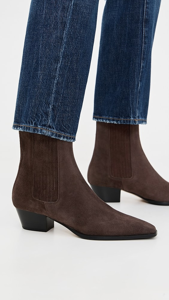 Agata Cow Suede Leather Moka Boots | Shopbop