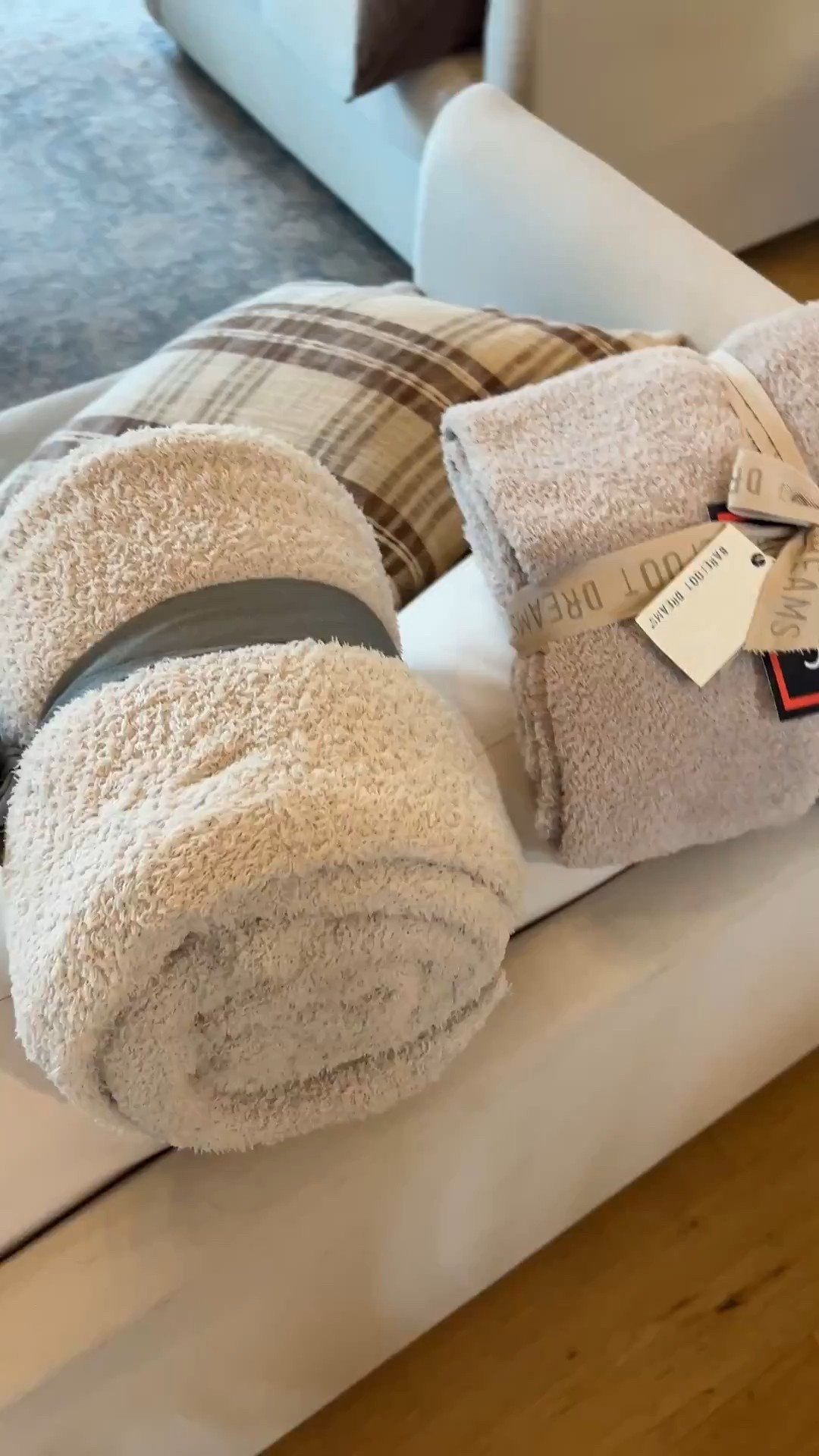 Barefoot dreams look for less blankets are back again! $25 vs $80! Love giving these as gifts too! 

#LTKSeasonal #LTKHome #LTKFindsUnder50