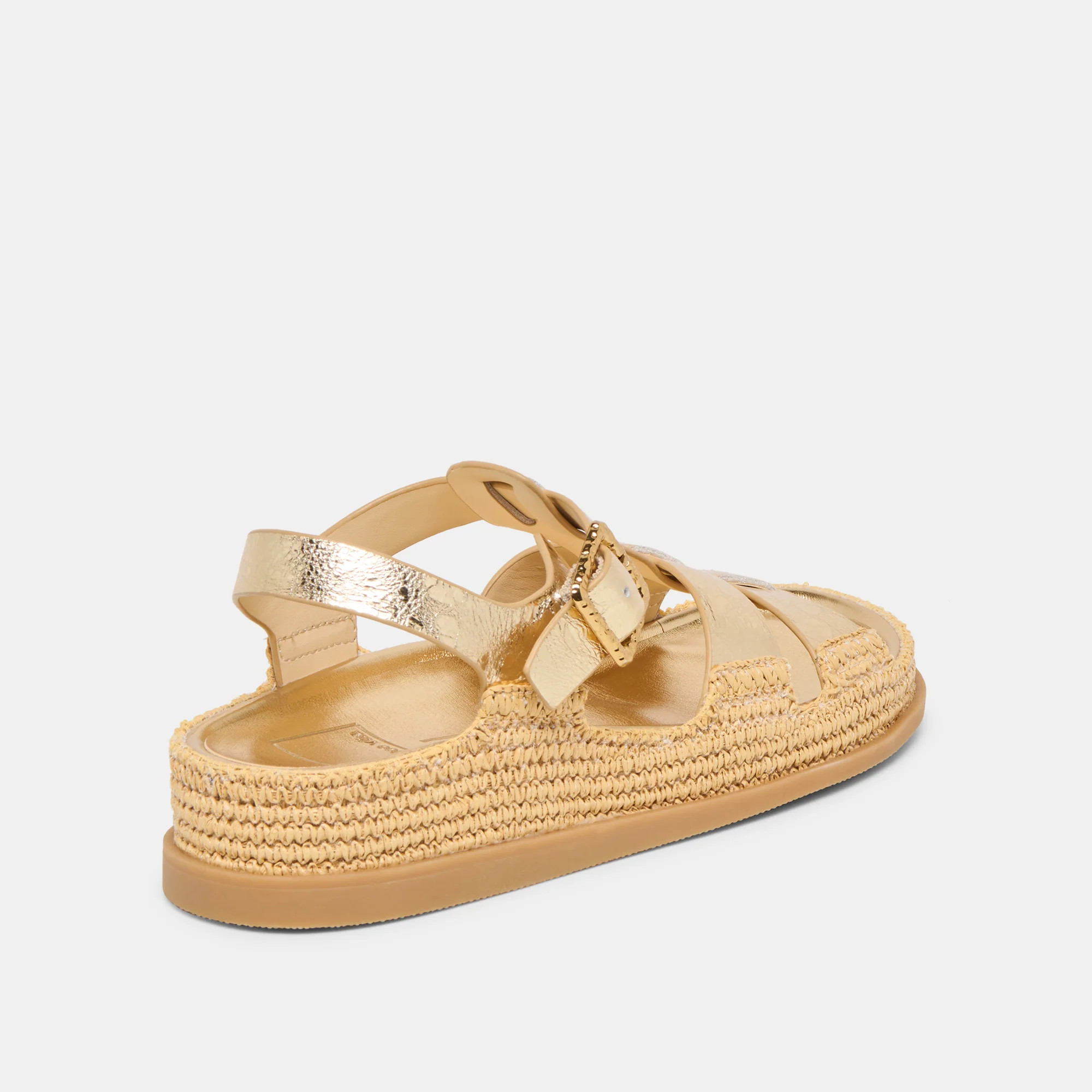 Shenna Gold Distressed Leather Sandals | Dolce Vita | DolceVita.com