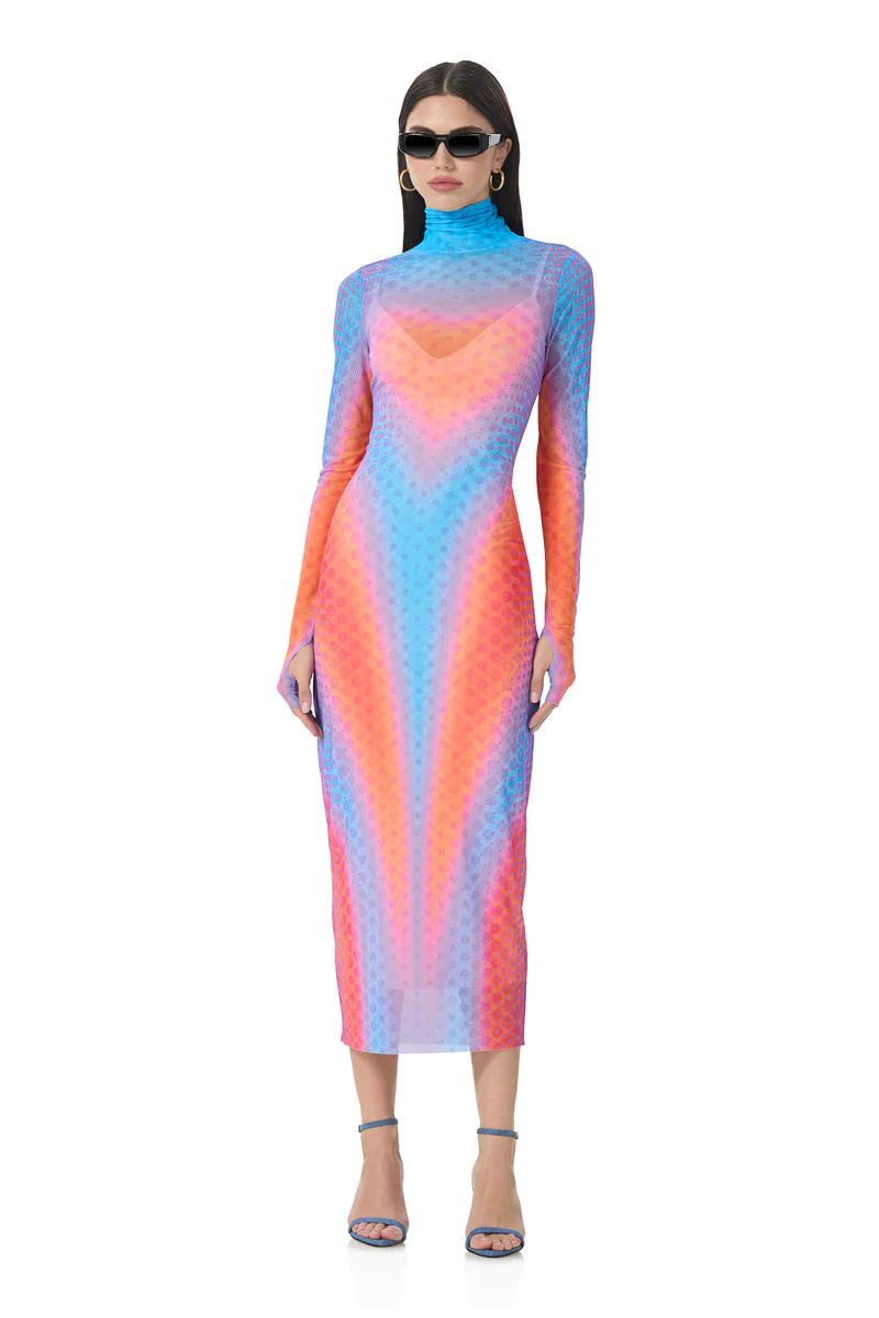 Shailene Dress - Cyber Heart | ShopAFRM