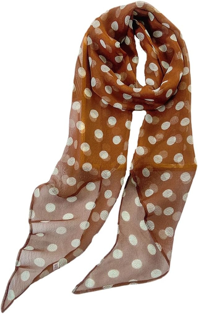 Head scarf for women Polka dot head scarf and bandana stylish scarf necklace for women | Amazon (US)