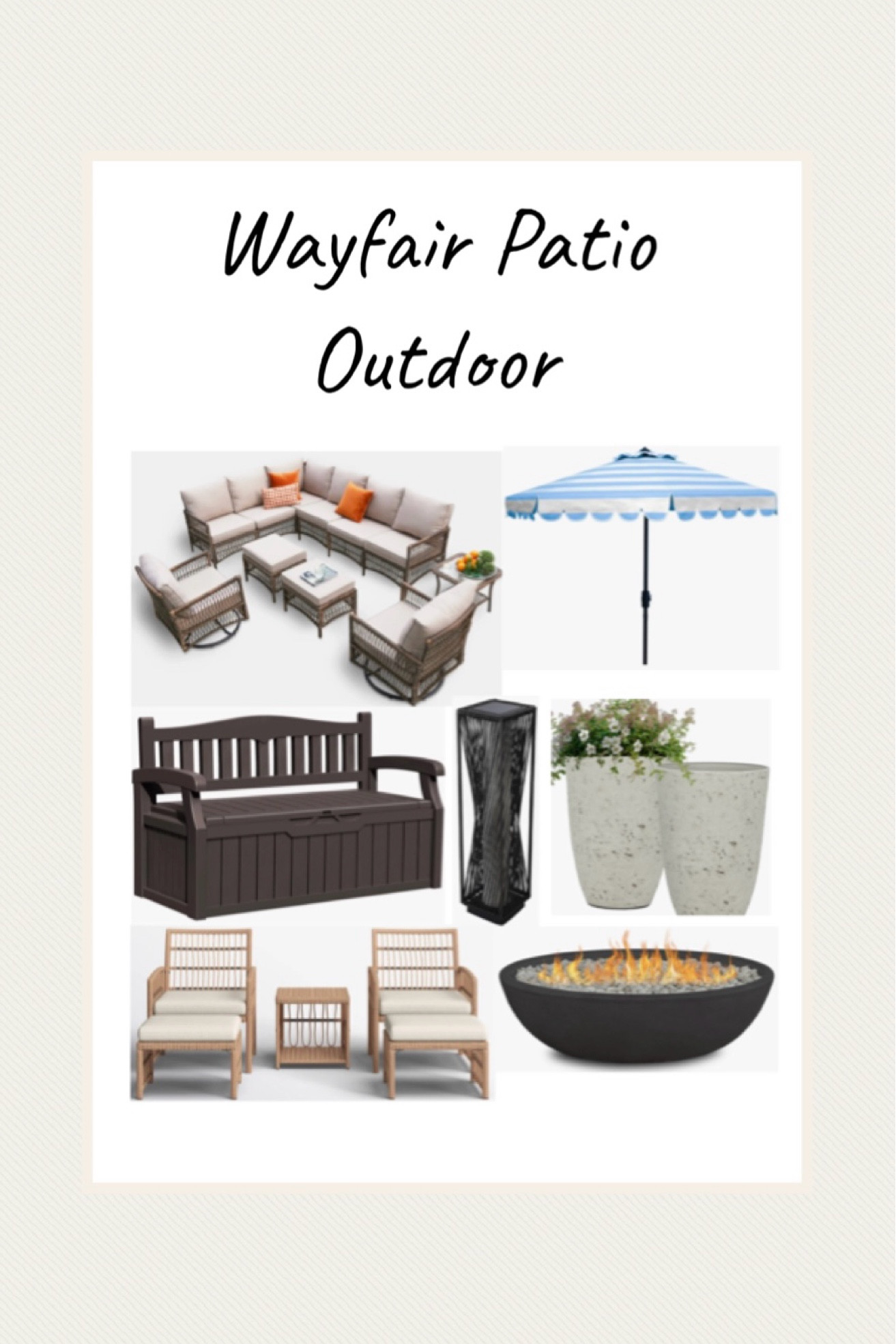 Wayfair patio furniture 🩵

#outdoor #patio 

#LTKHome #LTKSeasonal