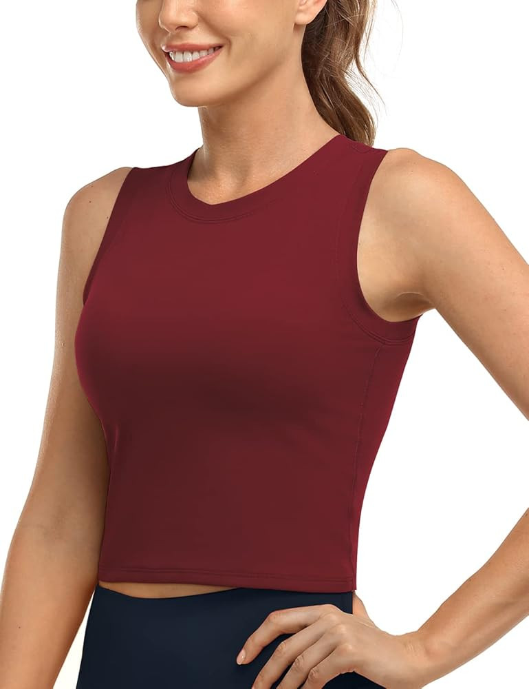 HeyNuts Wherever Crop Top Workout Tank Tops No Padding | Amazon (US)