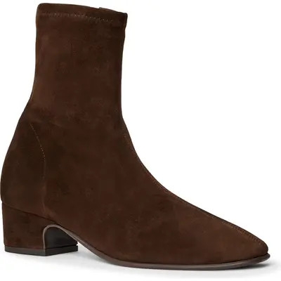 Aquatalia Raquel Waterproof Bootie in Black Nappa at Nordstrom, Size 10.5 | Nordstrom