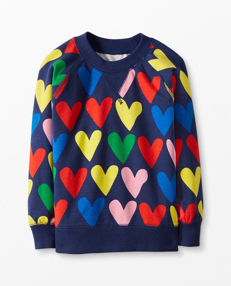 Valentines Crewneck Sweatshirt In French Terry | Hanna Andersson