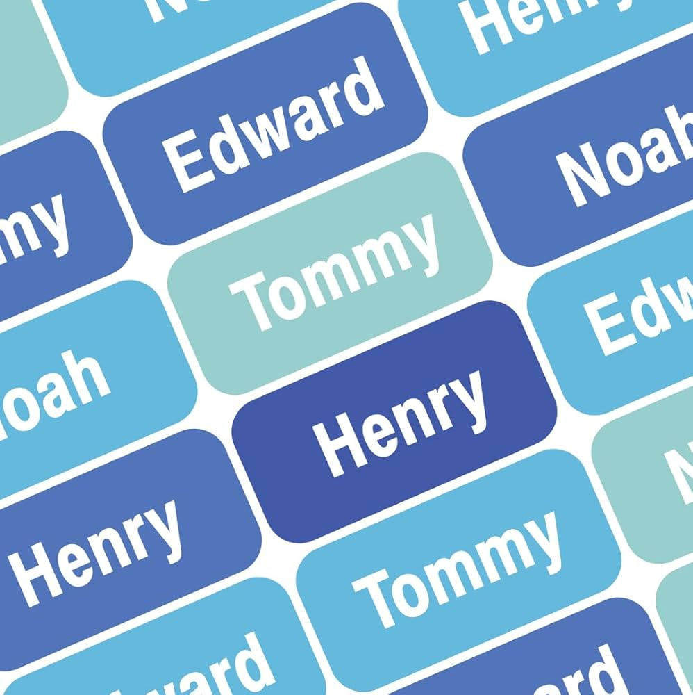 Personalized Waterproof Name Labels Press and Stick Custom Name Stick on Clothing Labels. Customi... | Amazon (US)