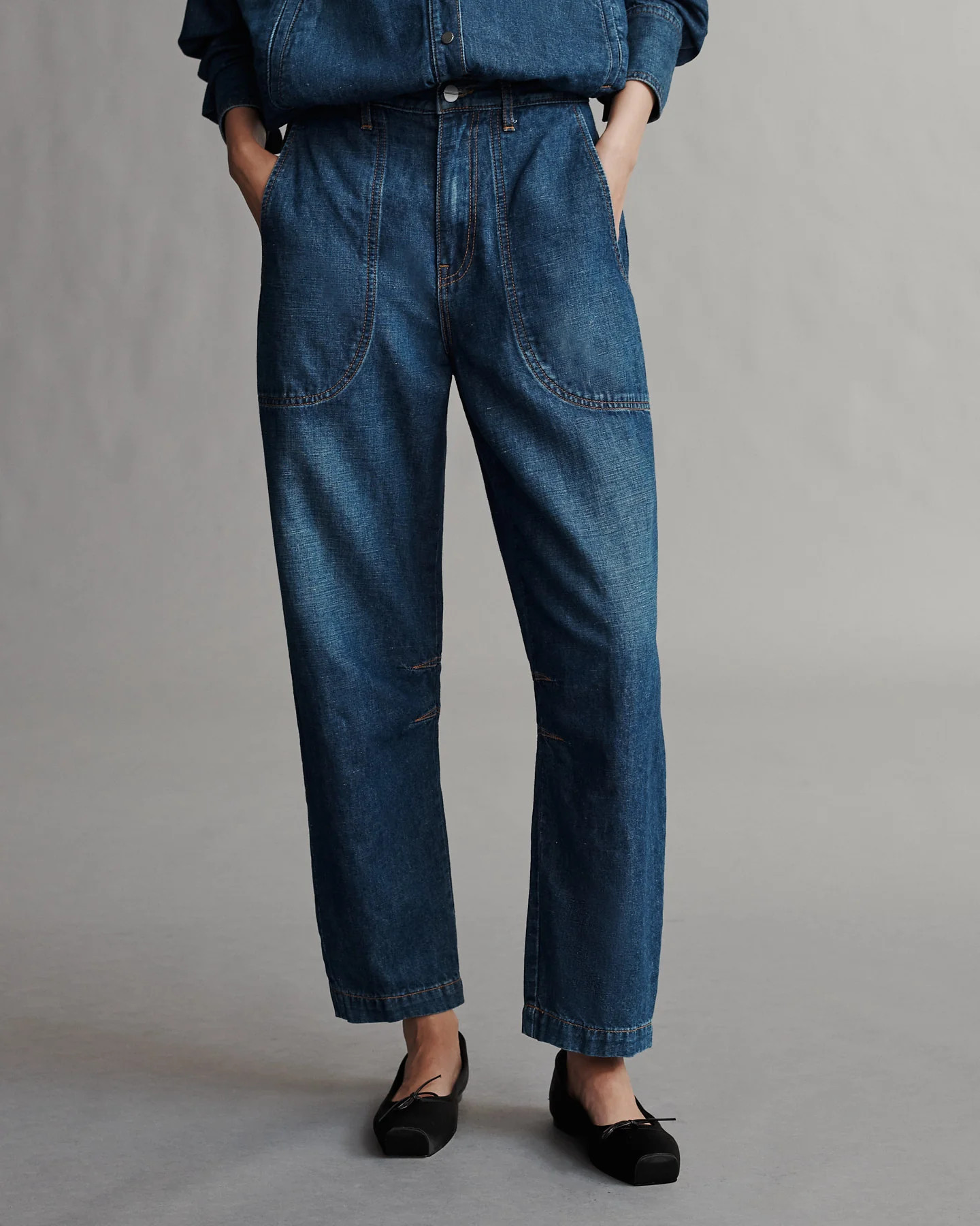 Jetties Beach Pant in Linen Cotton Denim | TWP