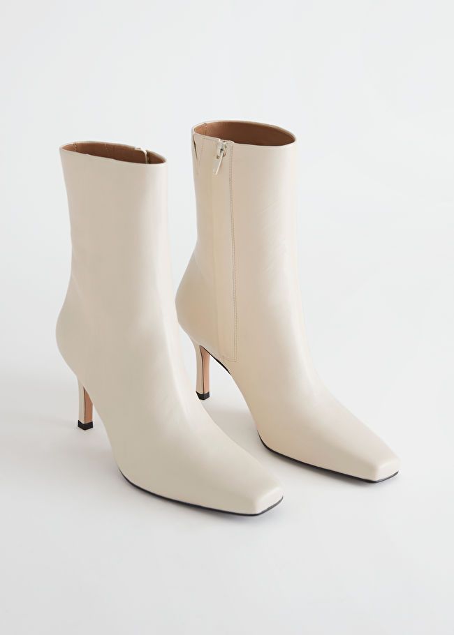 Thin Heel Leather Boots | & Other Stories US